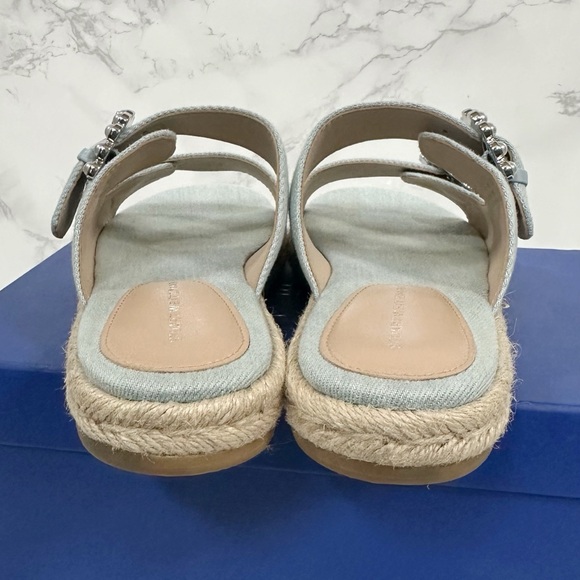 Stuart Weitzman Tomi Pearl Espadrille Slides - Picture 7 of 15